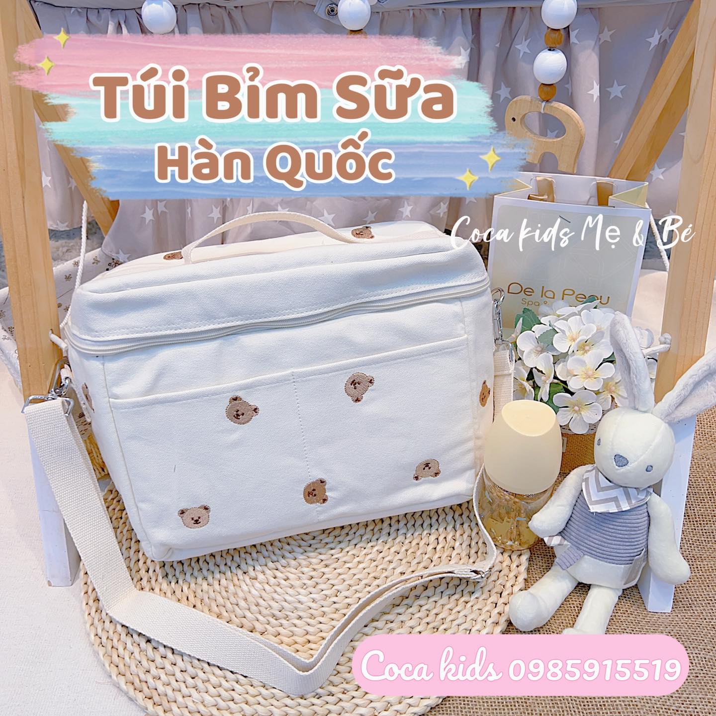 Túi Bỉm Sữa Hàn Quốc