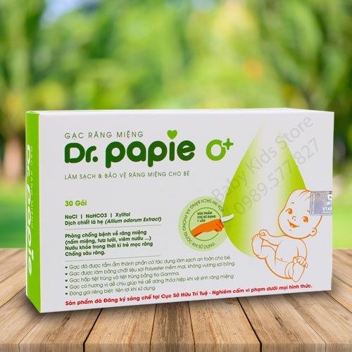 Gạc Rơ Lưỡi Dr.Papie | Tongue cleaner