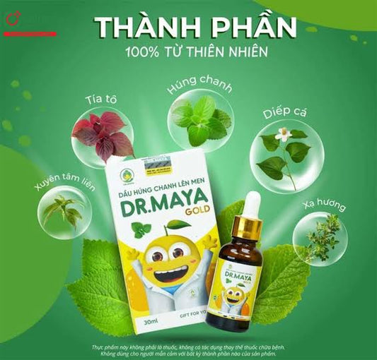 Herbal Cough Syrup| Dầu húng chanh lên men DR.MAYA