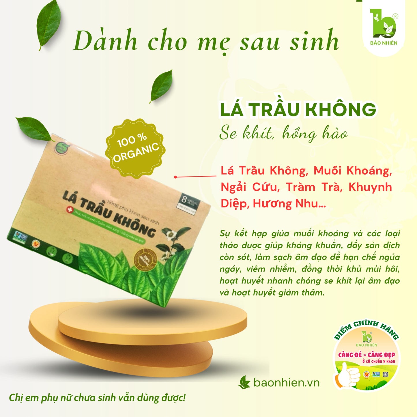 Lá Trầu Không Xông Thảo Dược