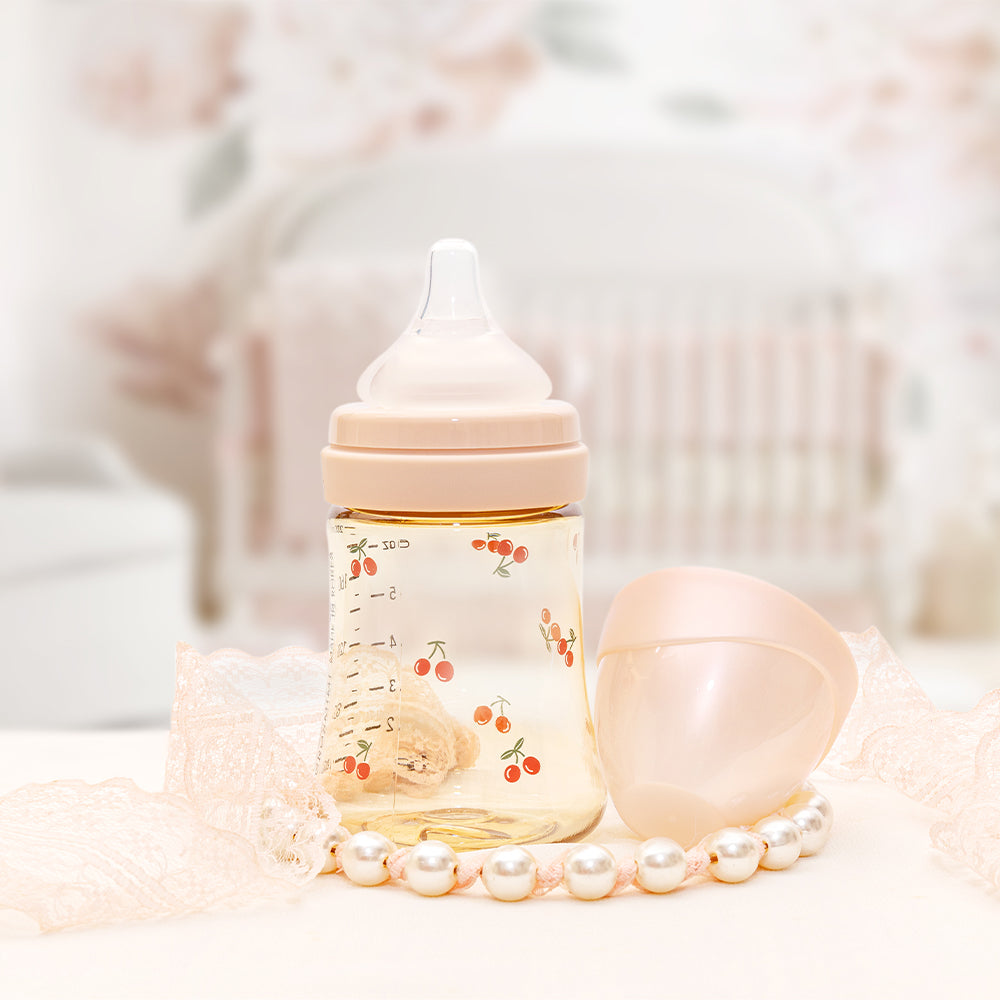 Grosmimi Feeding Bottle PPSU | Cherrish Gold