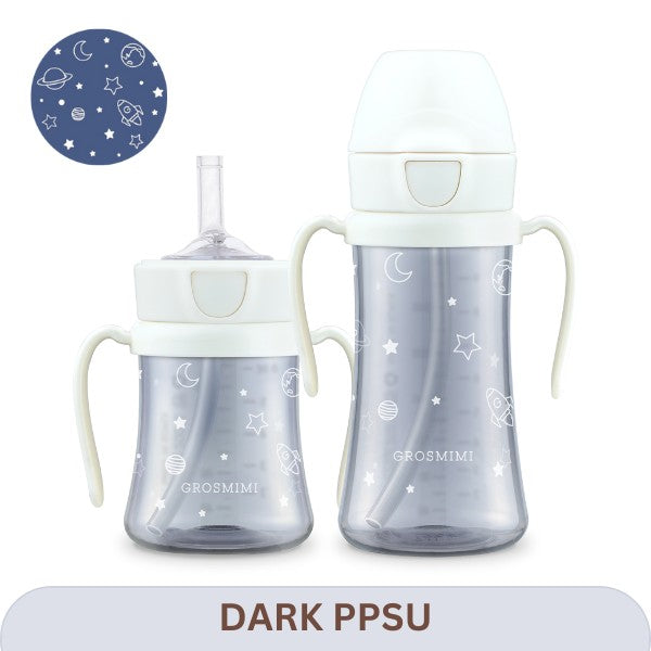 Grosmimi PPSU Straw Cup | 300ml (White Space)