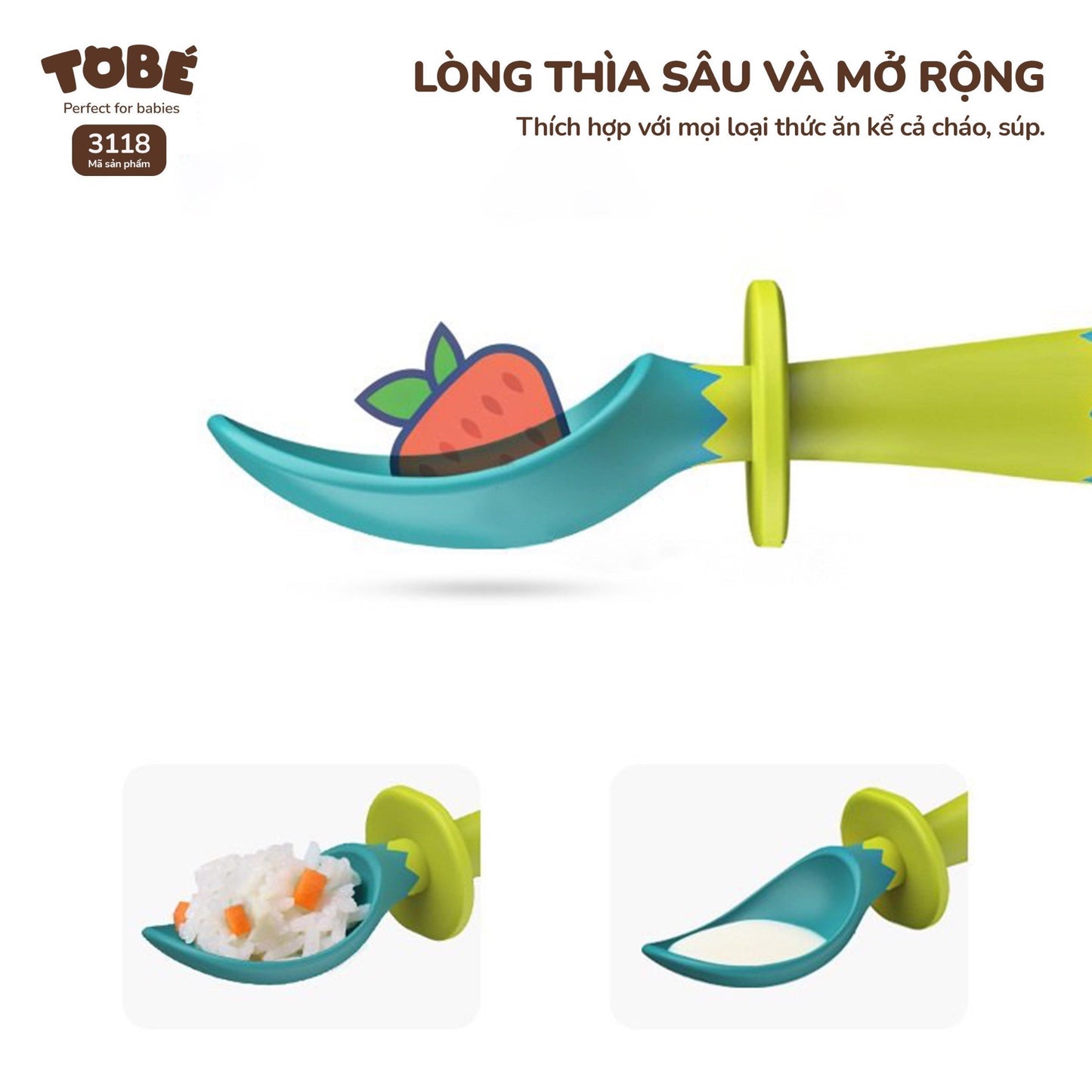 Cutlery Set | Thìa dĩa ăn dặm TOBE